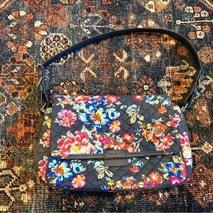 Vera Bradley Colorful Floral Posies Quilted Shoulder Bag